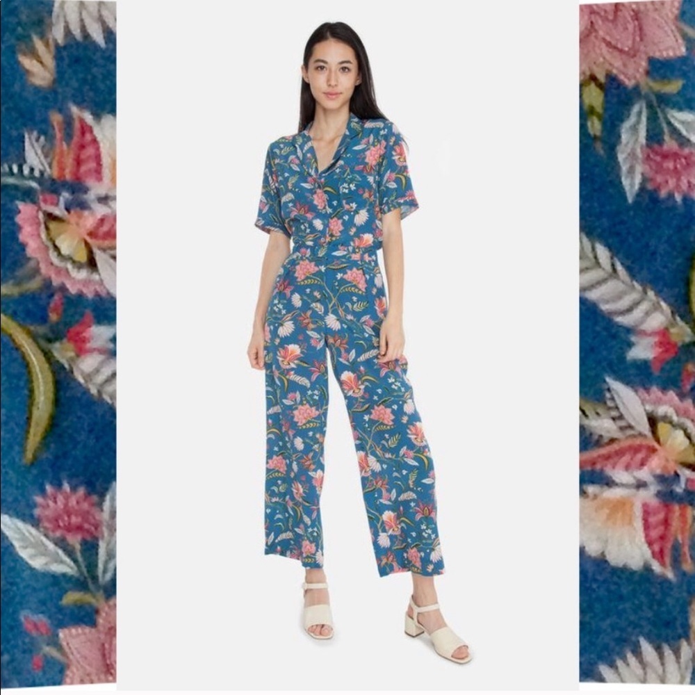 NEW • Tucker NYC • Ankle Pants Alices Garden Blue